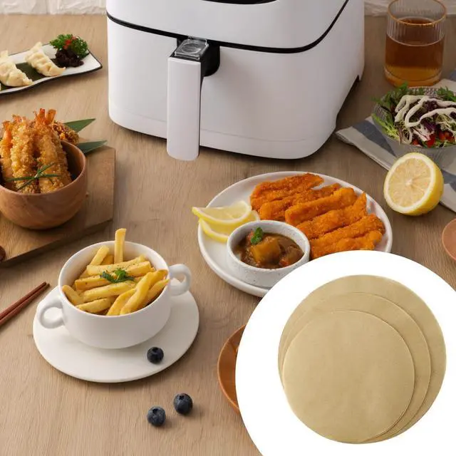 Alt view image 5 of 5 - 150 Pcs Round Baking Parchment Paper, 50 Each of 7", 8", 9", Unbleached Non-Stick Round Baking Sheets Precut Liners for Cake Pans Air Fryer Grilling Pizza Springform Pan