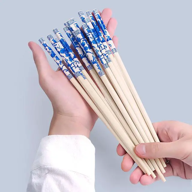 Alt view image 3 of 7 - Chopsticks Disposable Bulk Disposable Bamboo Chopsticks Premium Chop Sticks for Japanese Sushi and Chinese Dishes Individually Wrapped (25 Pairs)