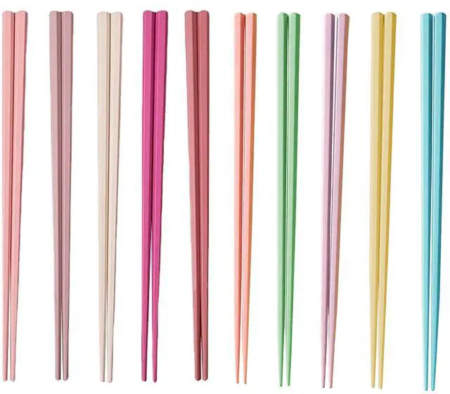 Main image of Chopsticks 10Pairs Dishwasher Safe Reusable Easy to Use Chopsticks Set 9.5 Inches for Sushi, Ramen, Asian Cuisine, Matte Non-slip (10 Pairs)