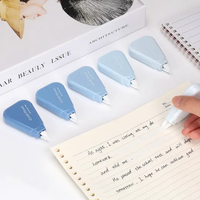 Alt view image 3 of 6 - White Correction Tape, 6 Pack, 16.4 Feet Correction Tape, School & Office Supplies, writing supplies and correction supplies (Blue)