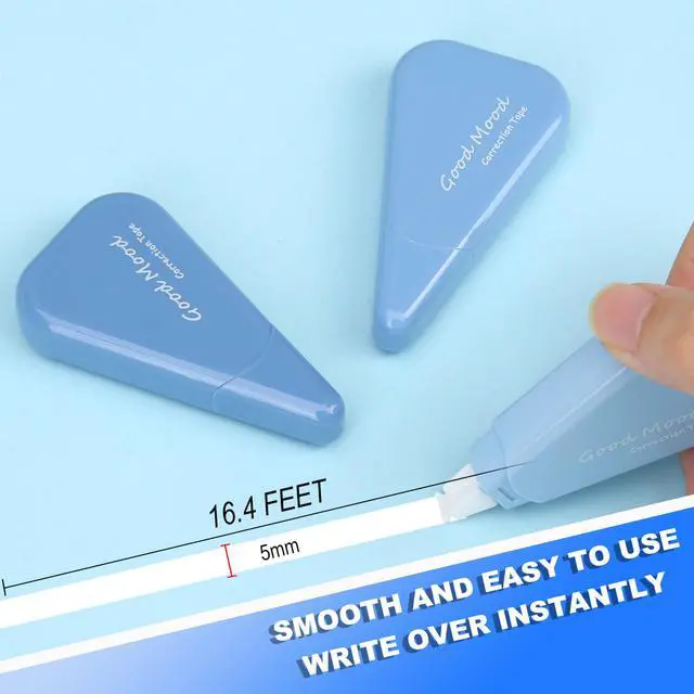 Alt view image 2 of 6 - White Correction Tape, 6 Pack, 16.4 Feet Correction Tape, School & Office Supplies, writing supplies and correction supplies (Blue)