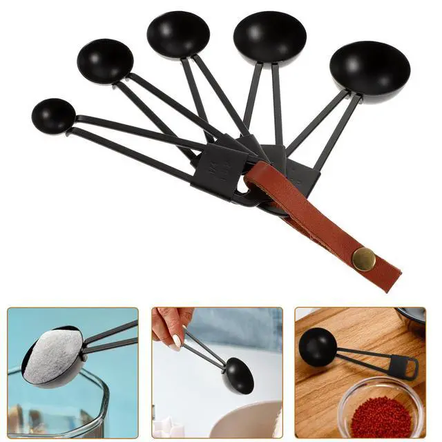 Alt view image 6 of 7 - 5-Piece Measuring Spoons Set, Stainless Steel Nesting Spoon Kit for Baking and Cooking