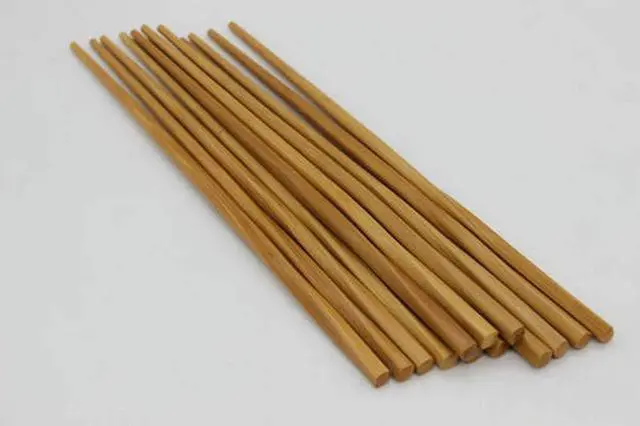 Alt view image 3 of 3 - 3650, 2 Pack of 5-Pair Bamboo Chopsticks Set, Reusable Natural Wooden Chopsticks Twisted Design, Japanese Chinese Korean Style Wood Chop Sticks, Dishwasher Safe, 9 Inches