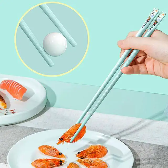 Alt view image 4 of 6 - Reusable Fiberglass Chopsticks, 10 Pairs, Non-Slip, Dishwasher Safe (Round)