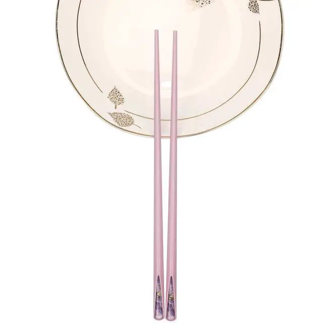 Alt view image 6 of 6 - Reusable Fiberglass Chopsticks, 10 Pairs, Non-Slip, Dishwasher Safe (Round)