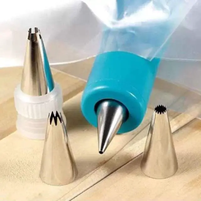 Alt view image 5 of 7 - Pastry DIY Cake Decorating Pen, Xafissy Cake Decorating Pen Tool Kit Blue DIY Cake Decor Pen Supplies with 4 Different-Shaped Nibs, 4 Nozzles Decorative Bags and 2 Couplers