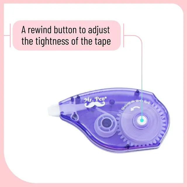 Alt view image 5 of 7 - Correction Tapes, 7 Pack, 0.2" x 393", White Correction Tape Set