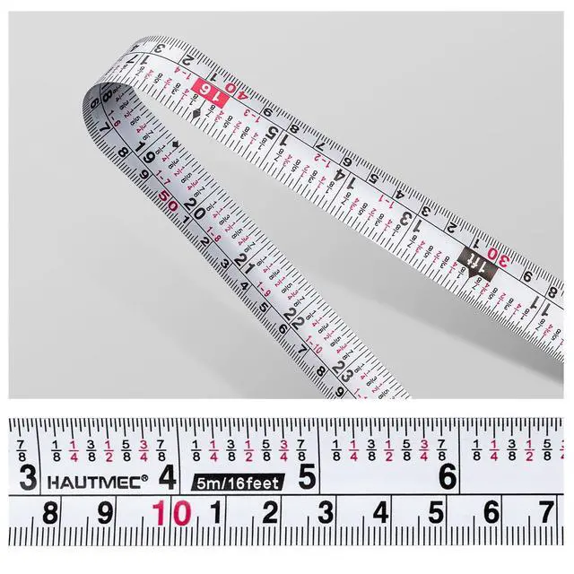 Alt view image 3 of 7 - Tape Measure 25ft with Fractions 1/8 Dual Scale Metric & Imperial Measuring Tape Retractable Compact Economical for Home DIY Renovations Crafting Quick Fixes HT0325