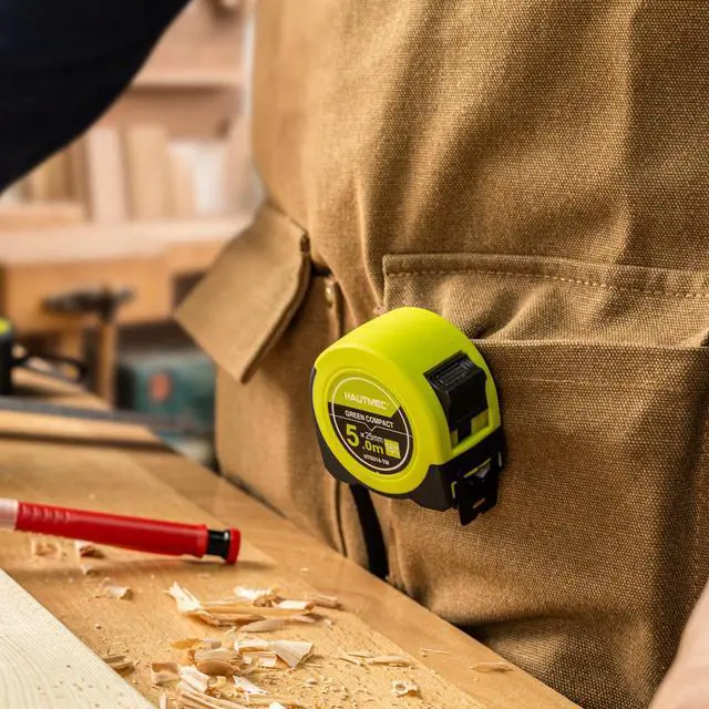 Alt view image 5 of 7 - Tape Measure 25ft with Fractions 1/8 Dual Scale Metric & Imperial Measuring Tape Retractable Compact Economical for Home DIY Renovations Crafting Quick Fixes HT0325