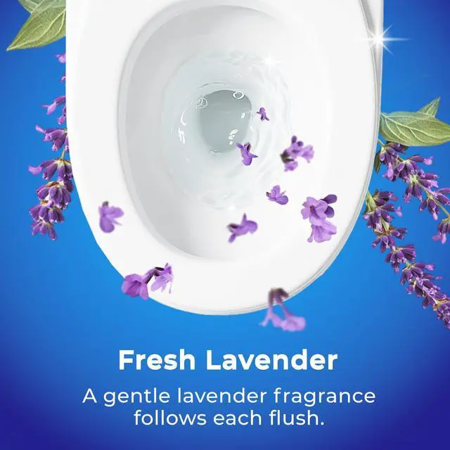 Alt view image 4 of 7 - Foaming Toilet Bowl Cleaner 10.5oz Auto-Activating Purple Foam, Removes Limescale & Odors, Lavender Scent, 3 Sachets