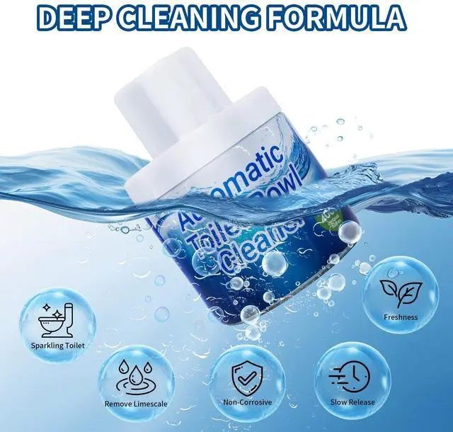 Alt view image 2 of 7 - Automatic Toilet Bowl Cleaner with Unique Retrieval Rope - 2000 Flushes