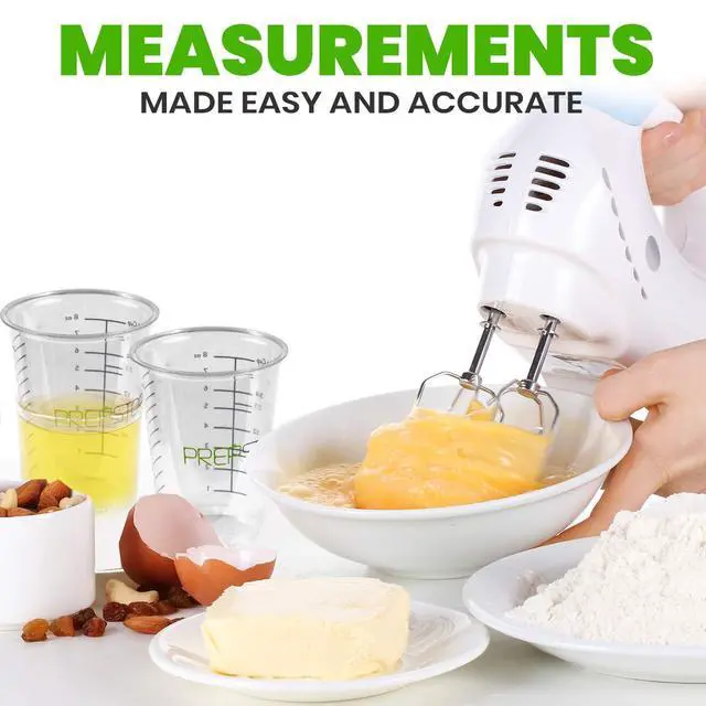 Alt view image 6 of 7 - Disposable Measuring Cups for Resin - Pack of 20 8oz Clear Plastic Measuring Cup for Epoxy Resin, Stain, Paint Mixing - Half Pint Reusable Multipurpose Mixing Cups for Cooking and Baking