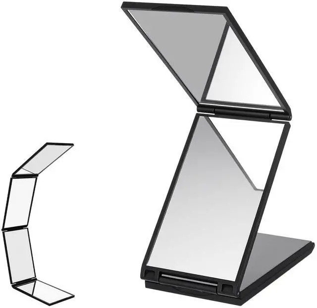 Main image of 360 Degree Self Cut Mirror Foldable Makeup Mirror Handheld Desktop DIY Haircut Tool Styling Grooming for Men 4 Way Mirrors 360 Mirrors for Women for Braiding