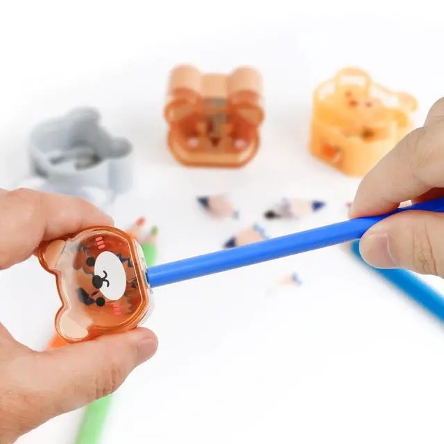 Alt view image 5 of 7 - Cute Pencil Sharpener Manual, Animal Design, Single Hole, 8 Pack