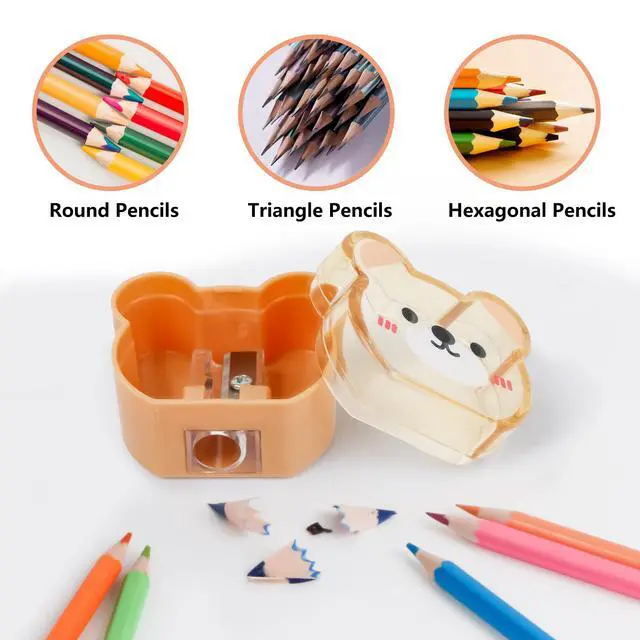 Alt view image 4 of 7 - Cute Pencil Sharpener Manual, Animal Design, Single Hole, 8 Pack