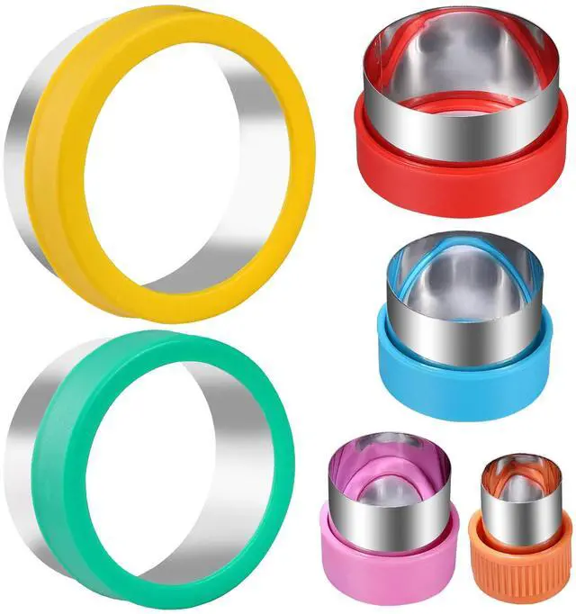 Main image of Round Cookie Biscuit Cutter Set, 6 Graduated Circle Pastry Cutters, Stainless Steel Cookie And Dough Cutters for Donut and Scone, Circle Cutter Cake Ring Molds