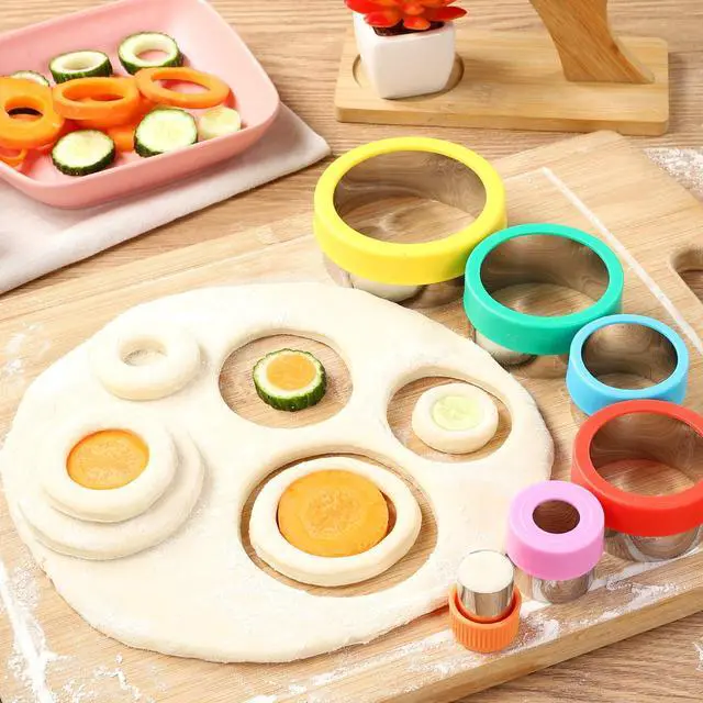Alt view image 7 of 7 - Round Cookie Biscuit Cutter Set, 6 Graduated Circle Pastry Cutters, Stainless Steel Cookie And Dough Cutters for Donut and Scone, Circle Cutter Cake Ring Molds