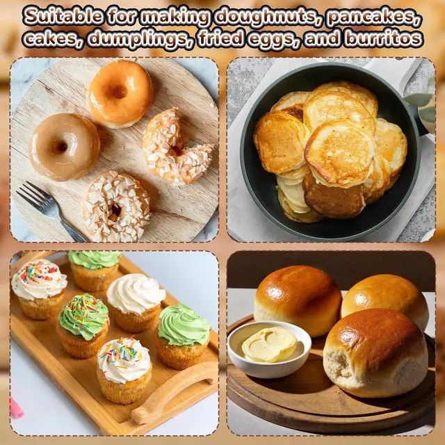 Alt view image 4 of 7 - 6Pcs Round Cookie Cutters Set (2, 3, 3.5, 4, 5, 6 Inch), Stainless Steel Biscuit Molds in Graduated Sizes, 1.2" Deep Circle Ring Cutters for Baking, Pastry, Donuts, Scones, Fondant, Sandwiches, Cake