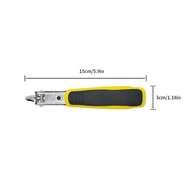 Alt view image 5 of 7 - Staple Remover, Staple Puller Tool, Upholstery and Construction Heavy Duty Staple Remover, Strength Staple Puller Removing All Kinds of Staples(Yellow)