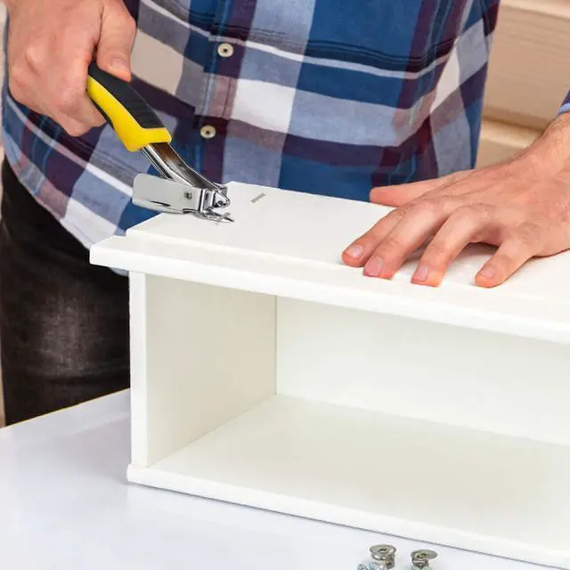Alt view image 5 of 7 - Staple Remover, Staple Puller Tool with Ergonomic Handle, Upholstery and Construction Heavy Duty Staple Removers for Removing All Kinds of Nails in Furniture, Floor, Wooden Box, Photo Frame, Carpet