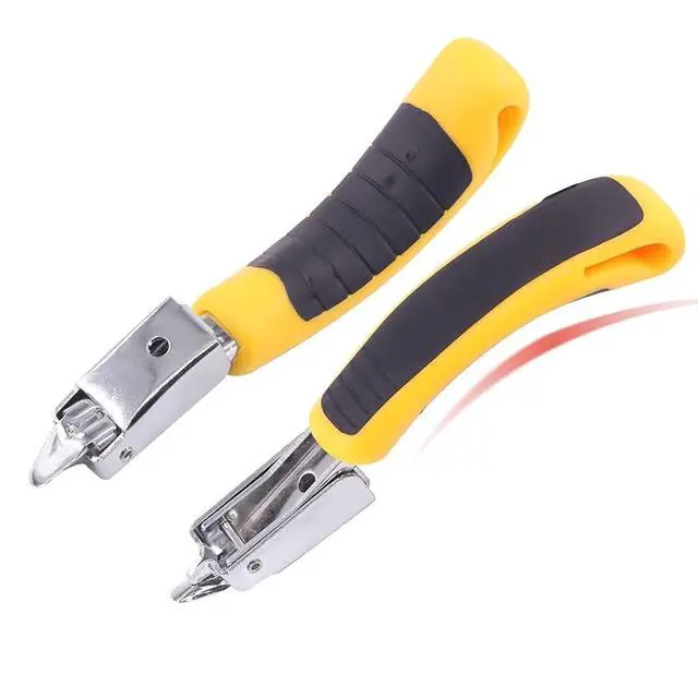 Alt view image 7 of 7 - 2Pcs Staple Remover Heavy Duty Upholstery Staple Puller Tool with Ergonomic Handle for Furniture Floor Wooden Case Carton Photo FrameYellow, yellow