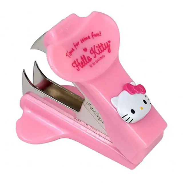 Main image of Cute Animal Face Cat Staple Remover Staple Puller Removal Tool for Office Home - Pink Cat