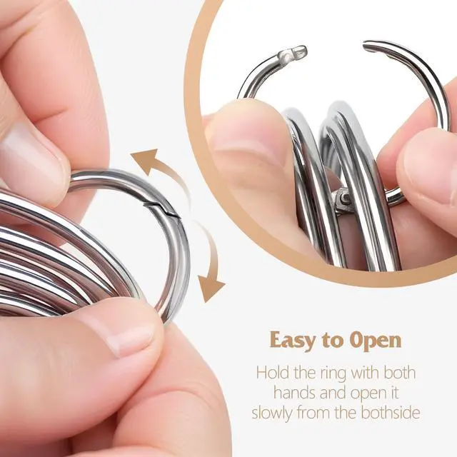 Alt view image 4 of 7 - Round Cookie Cutters with Handle - Donut Hole Cookie Biscuit Cutter Set(5 Pieces/Set), Stainless Steel Circle Cutters Donut Cutter Mold Tool with Ring for Baking, Biscuits, Cakes, Sandwiches