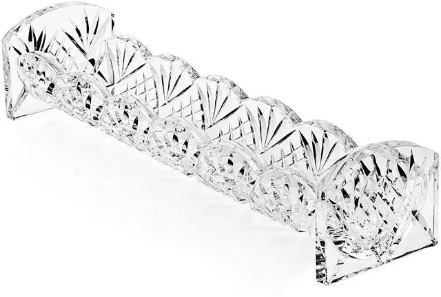 Alt view image 2 of 2 - Dublin Cracker Tray, Snack Dish, Crystal Serving Tray for Crackers, Appetizers, Snacks & Entertaining