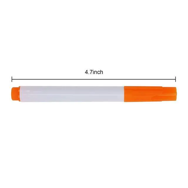 Alt view image 6 of 6 - 10 Erasable Blackboard Pens White Dust-Free Liquid Chalk Non Toxic Wet Wipe Black Whiteboard Marker Pen 2mm Tip Water Based Markers for Boards Menu Labels Signs Glass Wood Plastic (Orange, Orange)