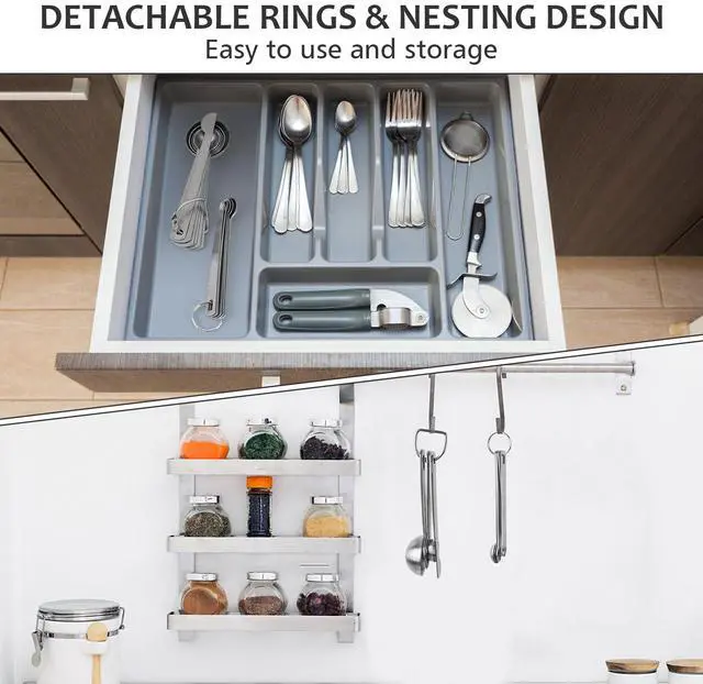 Alt view image 7 of 7 - Stainless Steel Measuring Spoons Set with Leveler, Set Of 10