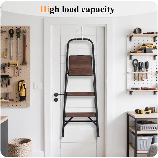 Alt view image 7 of 7 - 2 PCS Over the Door Hooks, Heavy Duty Double Hanger with Non-Slip Pads, No-Drill Metal Hook for Hanging Coats Towels Robes Closet Bathroom Bedroom, Fits 1.5 Inch Door Thickness, 5.12" Long, White