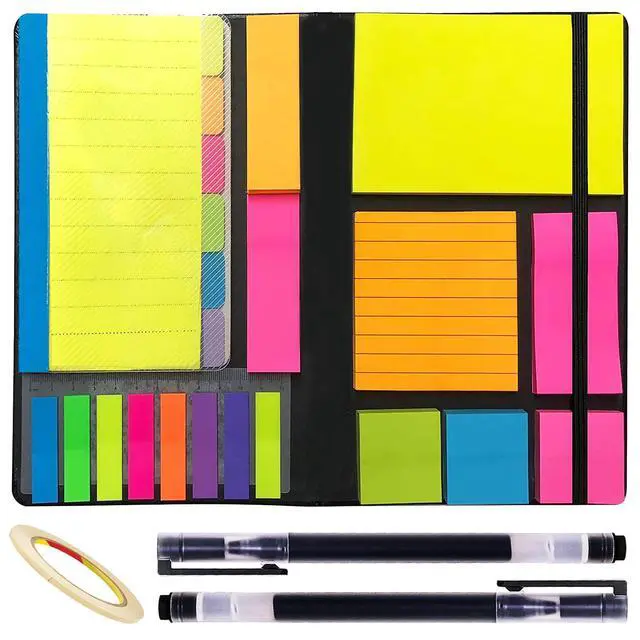 Main image of Sticky Notes Set 710 Pack, Divider Sticky Notes Tabs, Office Supplies, Planner Sticky Note Dividers Tabs, Book Notes, Back to School Supplies (710pcs)