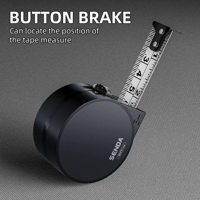 Alt view image 4 of 7 - Tape Measure 10FT/3M, Compact Small Measuring Tape, Black and White Faceted Ruler Tape, Easy-to-Read Metric/Inch Measurements for Home, Office & DIY Crafts Use(10Ft)