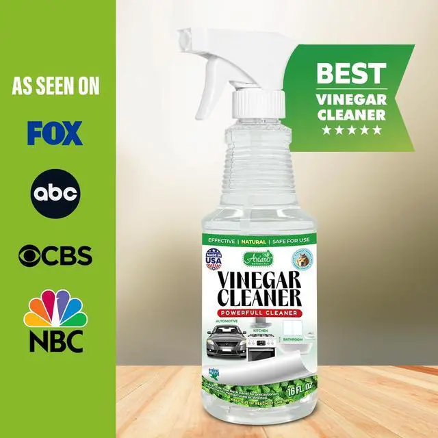 Alt view image 3 of 7 - Botanicals Vinegar Cleaner, Made in USA - 16 Fl Oz Vinegar Cleaning Spray Safe, Non-Corrosive, Pet & People Friendly, Eco-Friendly Mint Scent for Kitchen, Auto, Floors, Glass, Baths and more