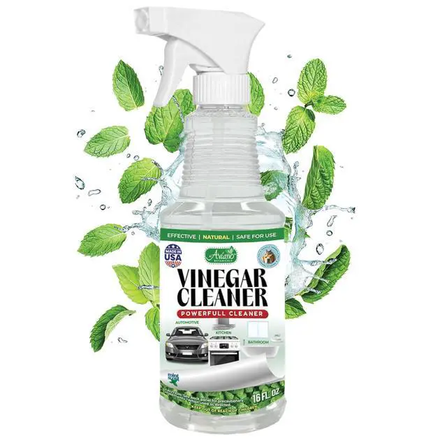 Alt view image 2 of 7 - Botanicals Vinegar Cleaner, Made in USA - 16 Fl Oz Vinegar Cleaning Spray Safe, Non-Corrosive, Pet & People Friendly, Eco-Friendly Mint Scent for Kitchen, Auto, Floors, Glass, Baths and more