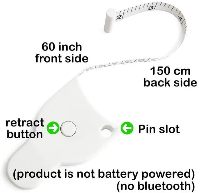 Alt view image 5 of 7 - Body Tape Measure Body Measuring Tape for Body Measurements with app