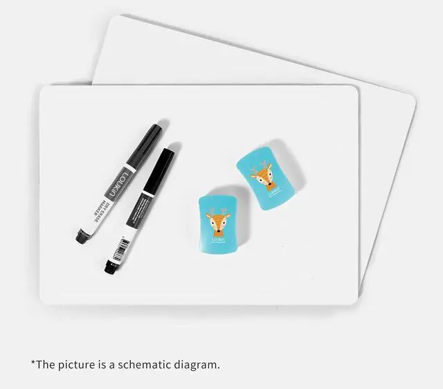 Alt view image 5 of 6 - 2 Pack Kid Magnetic Dry Erase Erasers, Mini Whiteboard Eraser, Small Glass Board Eraser for Classroom, Home, Office, 2.17"x1.38"x0.59"(Blue)