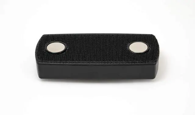 Alt view image 2 of 6 - Black Magnetic Eraser - for Glass Dry-Erase Boards with Replaceable Felt