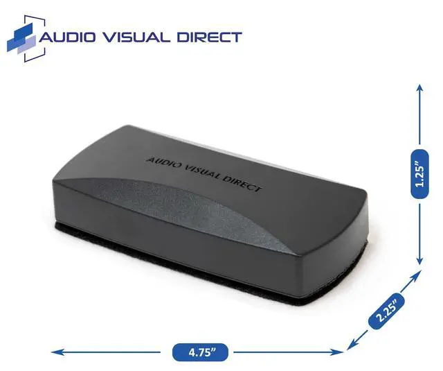 Alt view image 6 of 6 - Black Magnetic Eraser - for Glass Dry-Erase Boards with Replaceable Felt