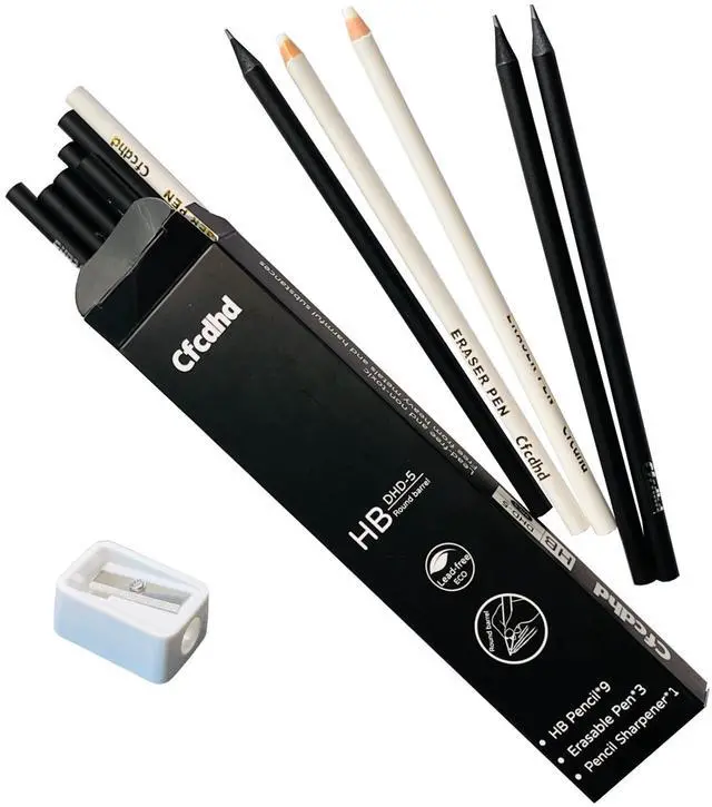 Main image of #2 HB Pre-Sharpened Wood-Cased Graphite Pencils 9 Pack