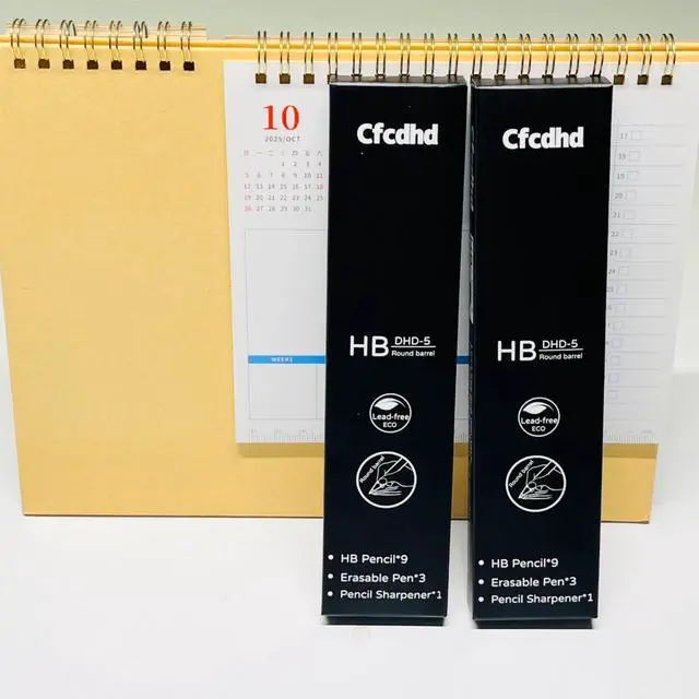 Alt view image 6 of 6 - #2 HB Pre-Sharpened Wood-Cased Graphite Pencils 9 Pack