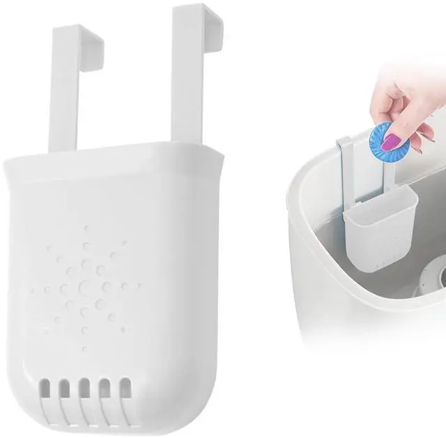 Main image of Controlled Release Toilet Bowl Cleaner Tablets Holder, Universal Toilet Tank Cleaner Dispenser with Adjustable Hooks, Hanging Bleach Tablet Bracket for Long-Lasting Cleaning, Prevents Tank Buildup