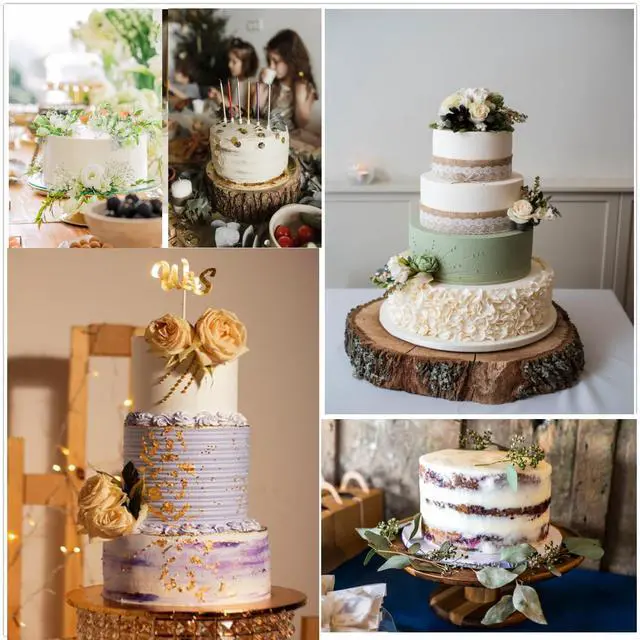 Alt view image 4 of 7 - 20Pcs Cake Dowel Rods Set 15pcs Cake Tier Supports Rods, 5pcs Cake Separator Plates for 4/6/8/10/12Inch Tiered Cake Stacking Birthday Wedding