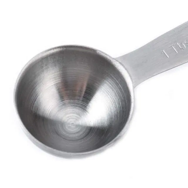 Alt view image 4 of 7 - 18/8 Stainless Steel Measuring Spoons with Ring Holder Bonus, Set of 6 Accurate Kitchen Tablespoon to 1/8 Metal Teaspoon Measuring Spoons