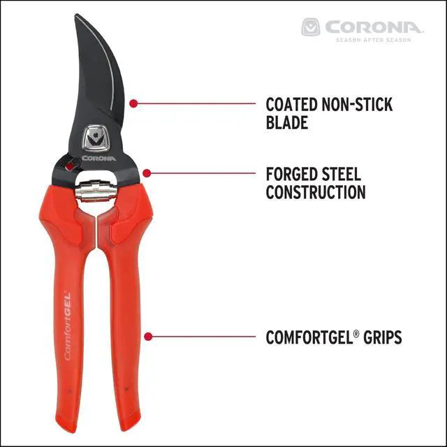 Alt view image 3 of 7 - BP 3214D ComfortGEL Bypass Hand Pruner, 3/4-inch cut , Red