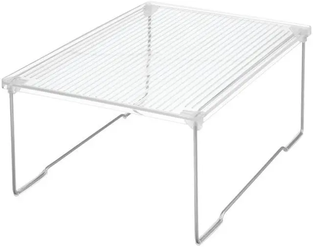 Main image of Stackable Bathroom Shelf Riser, Clear