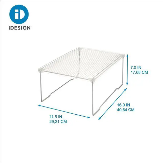Alt view image 2 of 4 - Stackable Bathroom Shelf Riser, Clear