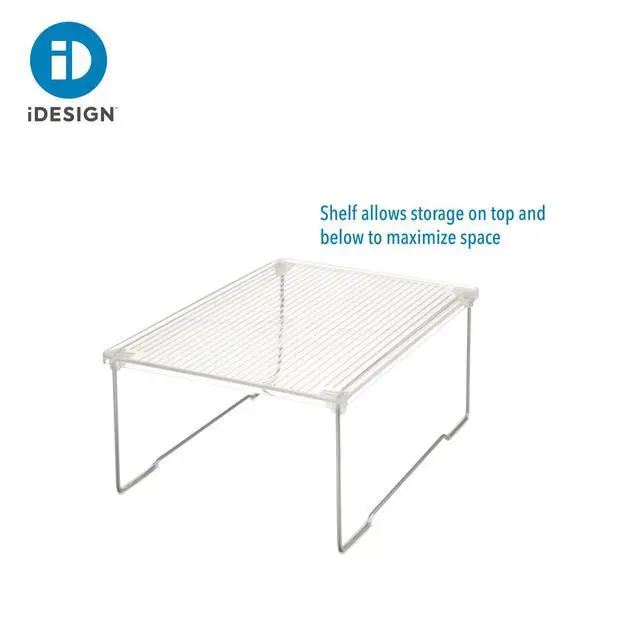 Alt view image 3 of 4 - Stackable Bathroom Shelf Riser, Clear
