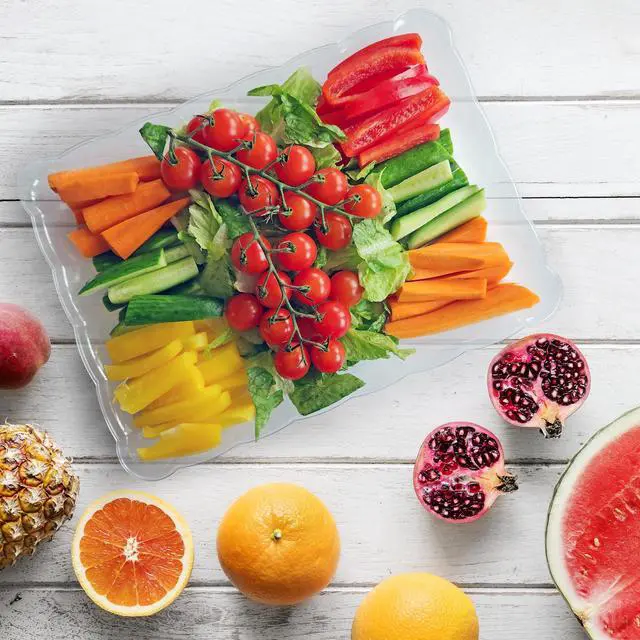 Alt view image 3 of 6 - 6 Pack Clear Plastic Serving Trays for Party, 9 x 13 Inch - Heavy Duty Plastic Trays for Food - Rectangular Party Serving Trays and Platters - Clear Disposable Trays