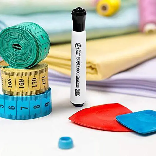 Alt view image 6 of 6 - Black Dry Erase Markers, Chisel Tip Marker, Low Odor, Pack of 12, Large Ink Supply, Use on Whiteboards, Glass and Non-porous Surfaces; Ideal for School, Offices and Homes